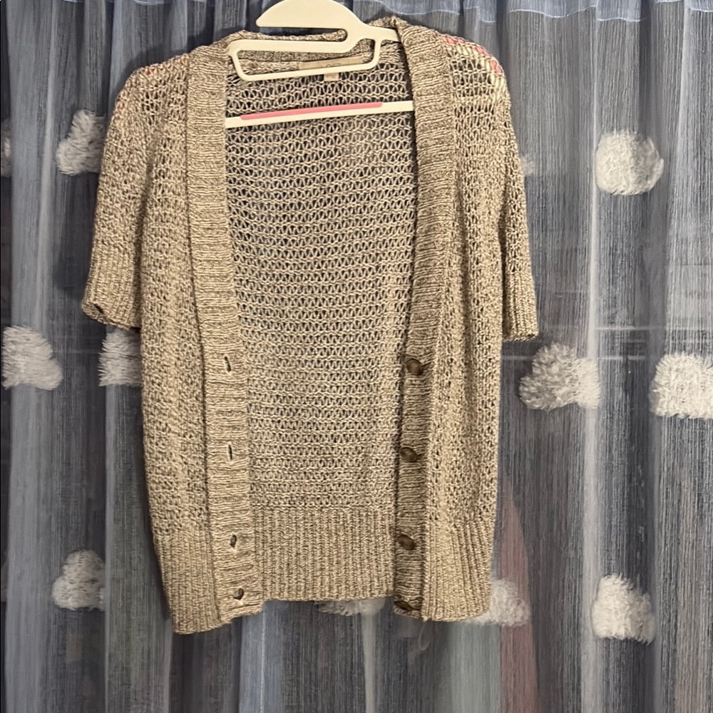 LOFT Cream Knit Sweater